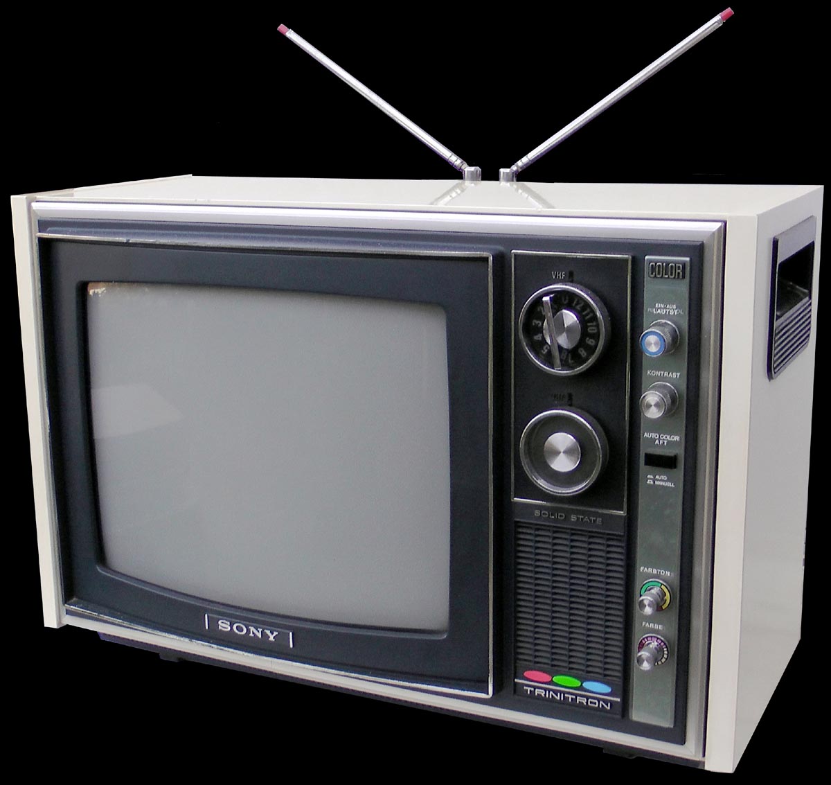 Sony KV-1310E white cabinet trinitron television